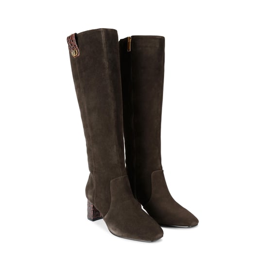 Kurt Geiger London Suede Chelsea Trim Knee Boots - Image 2