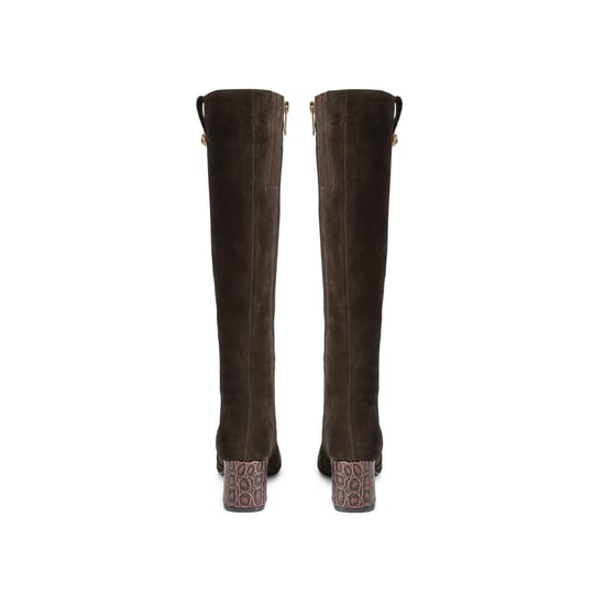Kurt Geiger London Suede Chelsea Trim Knee Boots - Image 3