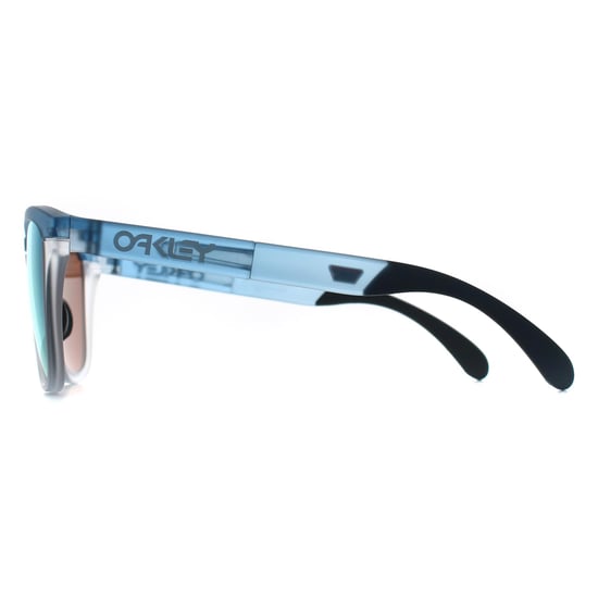 Oakley Square Mens Transparent Stonewash Prizm Deep Water Polarized Frogskins Range - Image 2
