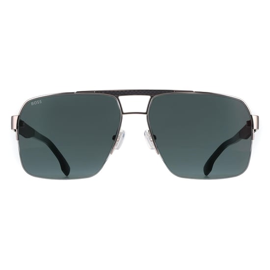 Hugo Boss Aviator Mens Grey Green Mirror BOSS 1767/S - Image 1