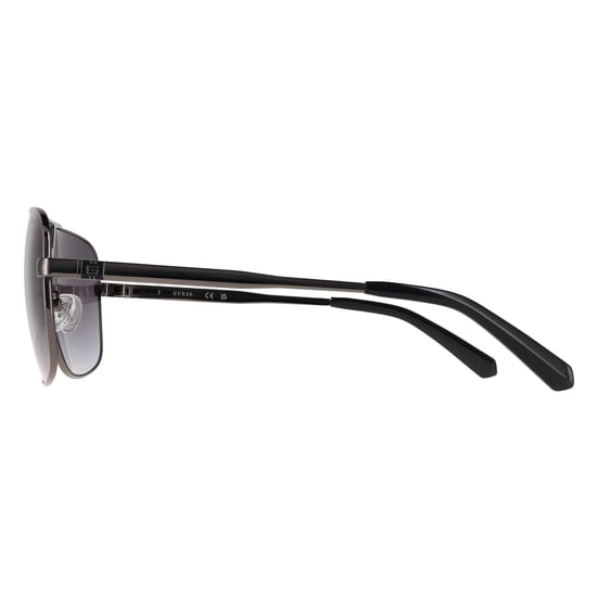Guess Aviator Mens Shiny Gunmetal Smoke Grey Gradient GU00070 - Image 3