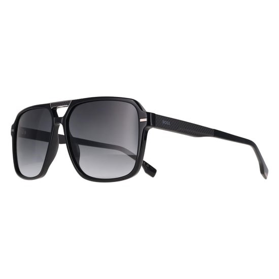 Hugo Boss Aviator Mens Matte Black Dark Grey Gradient BOSS 1766/S - Image 2