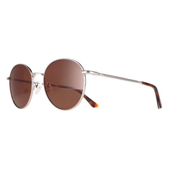Calvin Klein Round Unisex Silver Dark Brown CK21127S - Image 2
