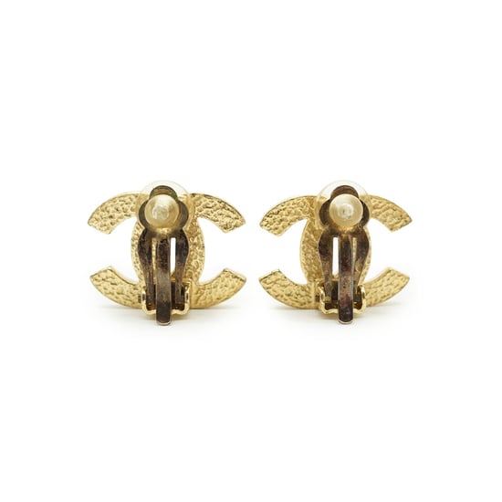 Chanel Vintage Metalen Oorbellen CC - Image 2
