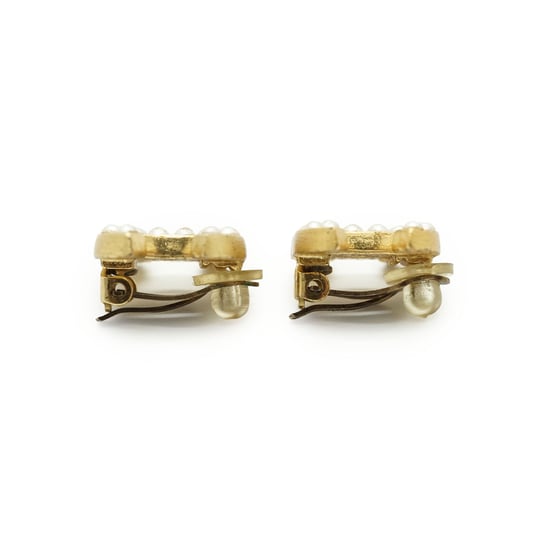 Chanel Vintage Metalen Oorbellen CC - Image 3