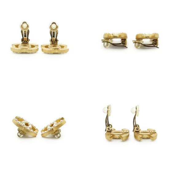 Chanel Vintage Metalen Oorbellen CC - Image 6