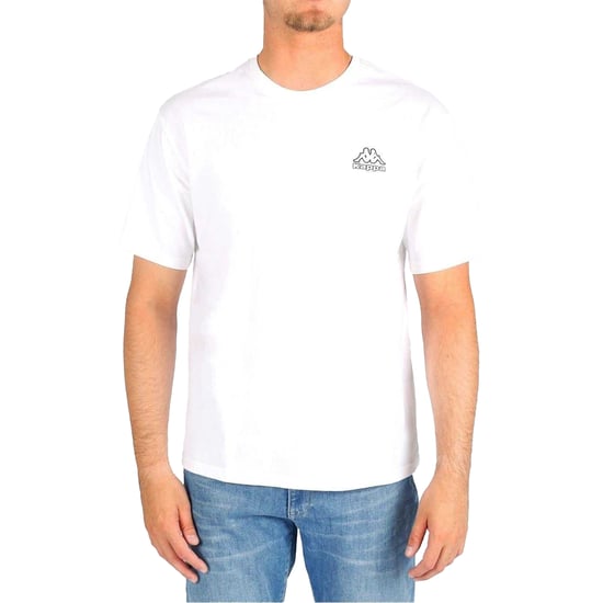 Kappa Katoenen heren-T-shirt (Wit) - Image 1