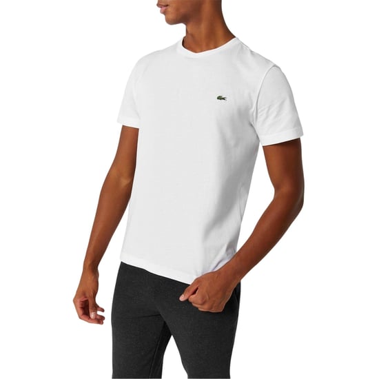 Lacoste Mens Logo Premium Cotton T-Shirt (White) - Image 1