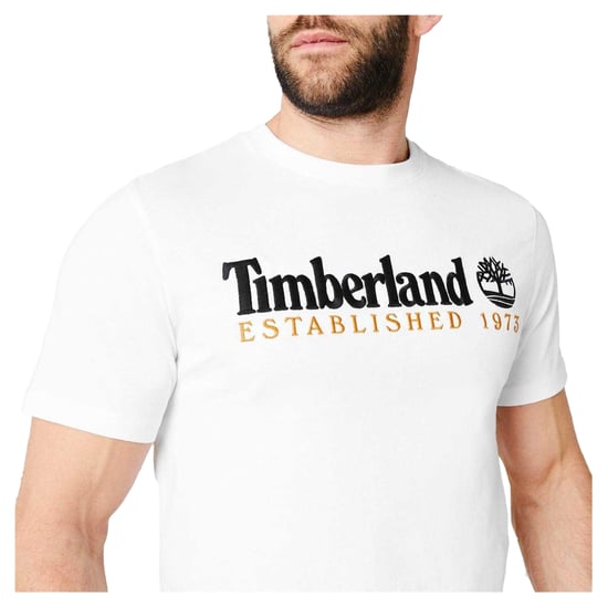 Timberland Mens Heritage Cotton T-Shirt (White) - Image 3