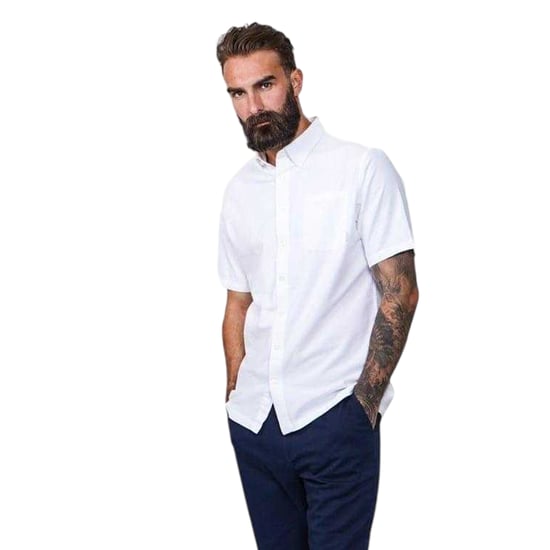 Firetrap Mens Classic Oxford Shirt (White) - Image 1