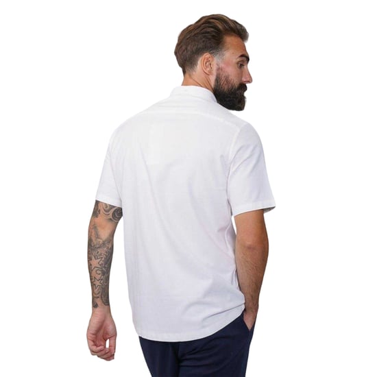 Firetrap Mens Classic Oxford Shirt (White) - Image 2