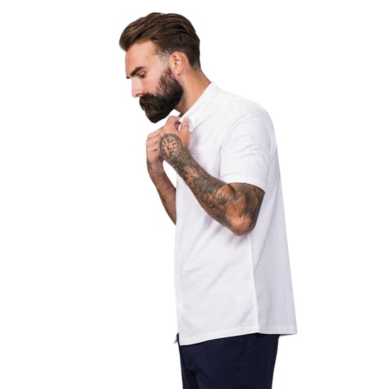 Firetrap Mens Classic Oxford Shirt (White) - Image 3