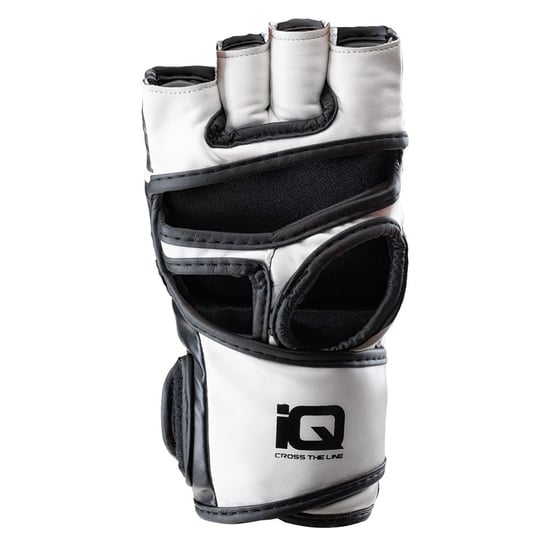 IQ Unisex volwassen Martial Arts handschoenen met duim (Zwart/Wit) - Image 2