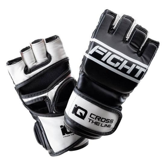 IQ Unisex volwassen Martial Arts handschoenen met duim (Zwart/Wit) - Image 3