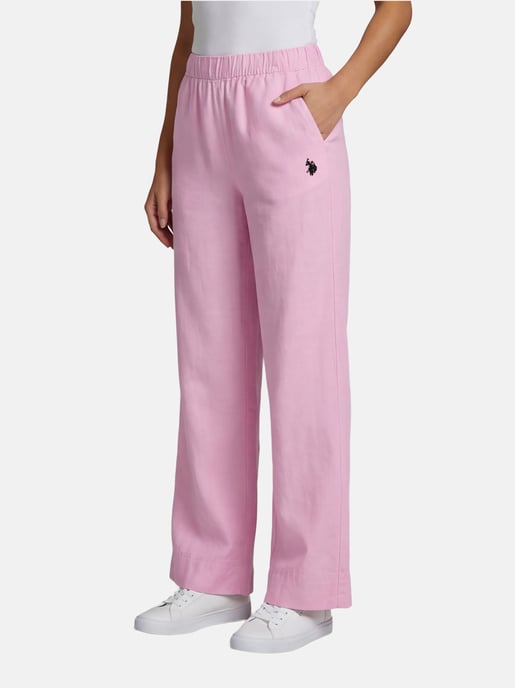 U.S. Polo Assn. dames linnenmix broek met elastische tailleband - Image 4