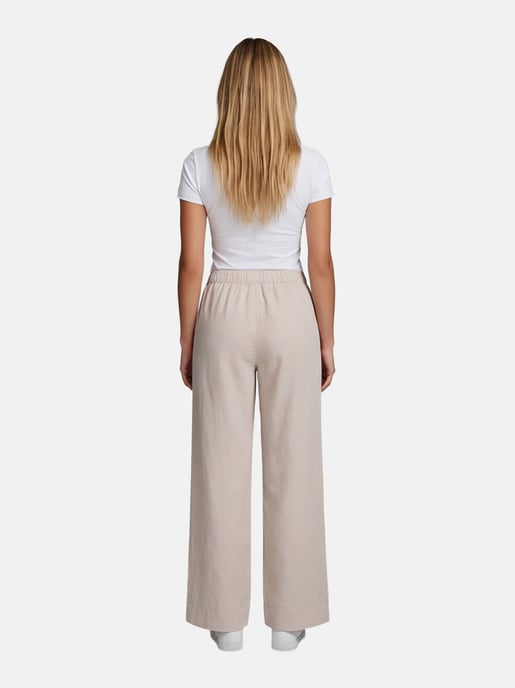 U.S. Polo Assn. dames linnenmix broek met elastische tailleband - Image 6