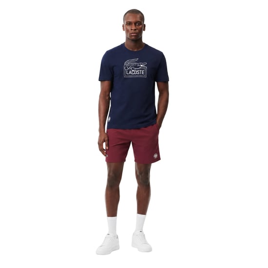 Lacoste Mens Roland Garros Edition Chest Logo T-Shirt (Blue) - Image 5