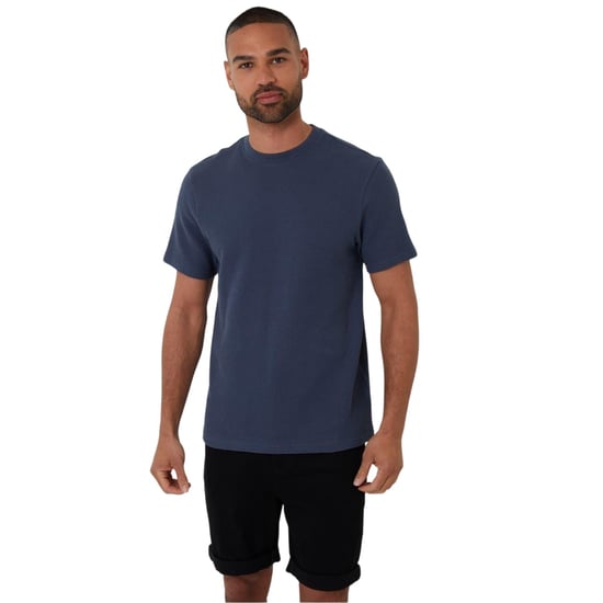 Threadbare Heren T-shirt met wafelpatroon, normale pasvorm (Denim Blauw) - Image 2