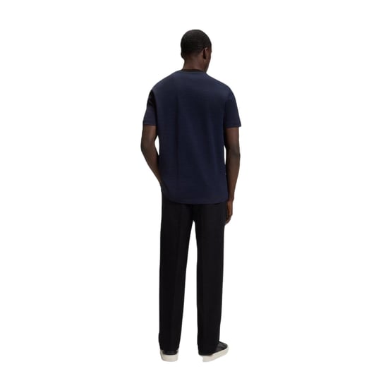 Boss Heren T-shirt met geribde kraag van C-Thompson (Donkerblauw) - Image 2