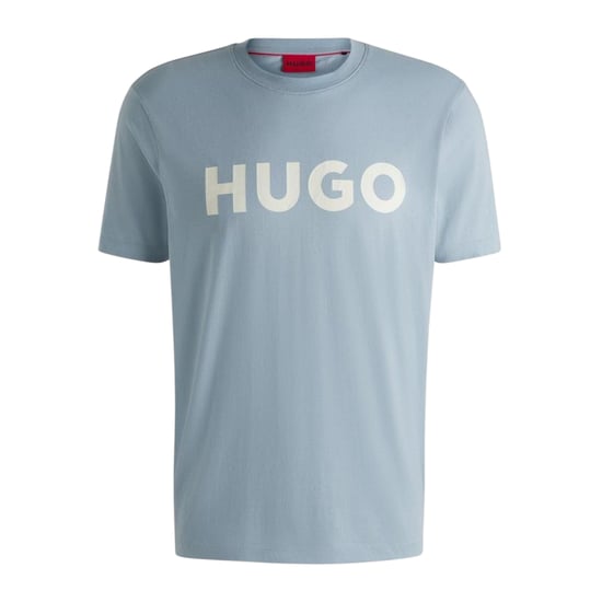 Hugo Heren-T-shirt met Dulivio-logo in contrasterende kleuren (Blauw) - Image 1