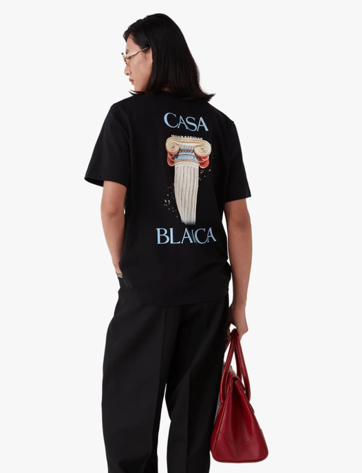 Casablanca Svart T-shirt Med Gradientbågedesign - Image 5