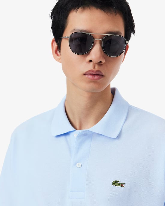 Lacoste Polo SS L1212 Classic Fit Polo Light Blue - Image 3