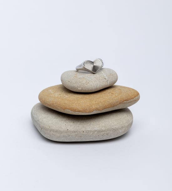 Stainless Steel Waterproof Heart Ring - Image 4