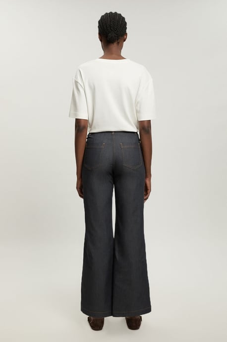 Tailored Denim Straight Leg Trouser - Image 4