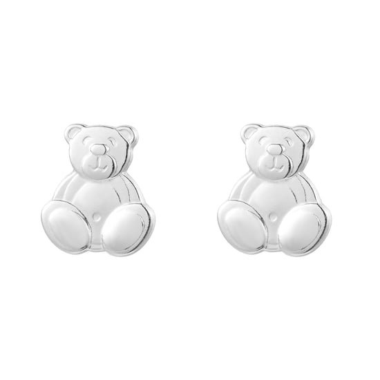 Sterling Silver Stud Teddy Bear Earrings With Teddy Bear Novelty Box - Image 4