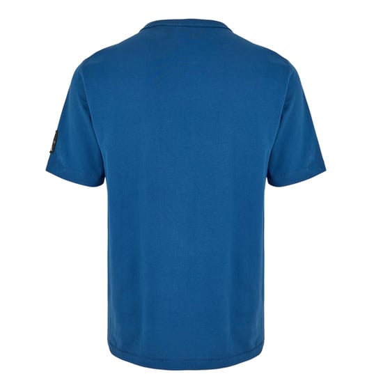 Calvin Klein Heren Badge Rundhals Regular T-Shirt (Blauw) - Image 2