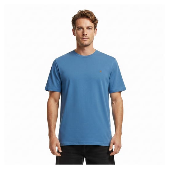 Farah Heren Harrow Korte Mouwen T-Shirt (Blauw) - Image 4