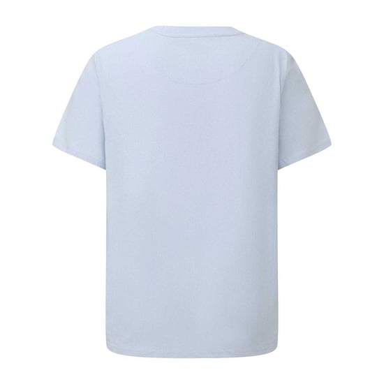 Pretty Green Mens Logo Cotton T-Shirt (Light Blue) - Image 2