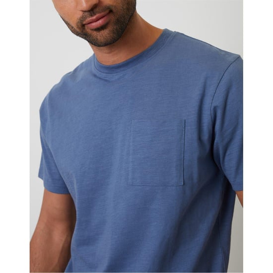 Threadbare Heren borstzak Regular T-shirt (Denim Blauw) - Image 3