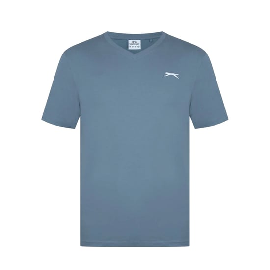 Slazenger Heren Geborduurd Logo Katoenen T-Shirt (Leisteen) - Image 1
