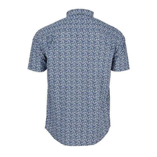 Ben Sherman Gebloemd herenoverhemd met korte mouwen (Blauw) - Image 2