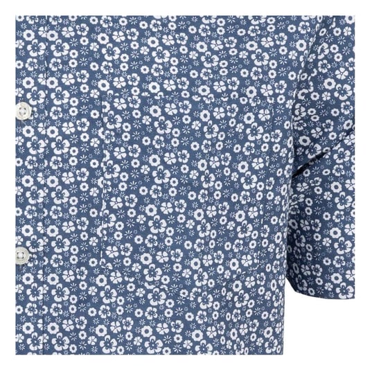 Ben Sherman Gebloemd herenoverhemd met korte mouwen (Blauw) - Image 3
