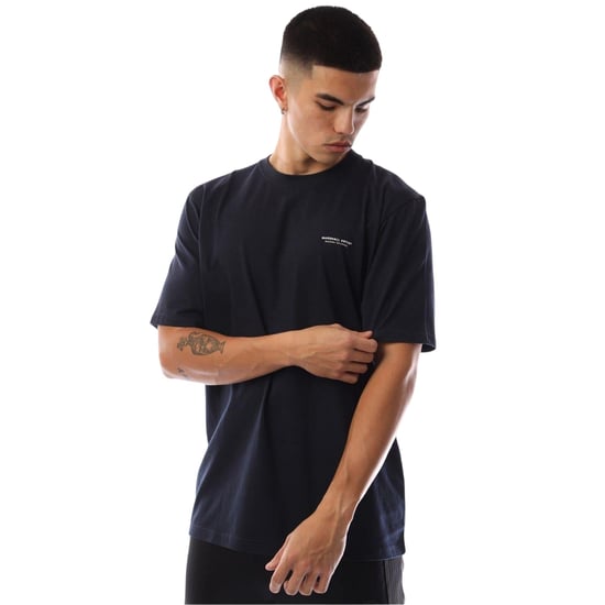 Marshall Artist Heren Siren Box Crew Hals T-shirt (Marine) - Image 4