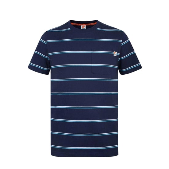 SoulCal Mens Striped Pocket Regular T-Shirt (Navy) - Image 1