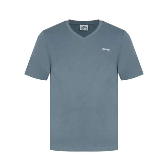 Slazenger Heren Geborduurd Logo Katoenen T-Shirt (Leisteenblauw) - Image 1