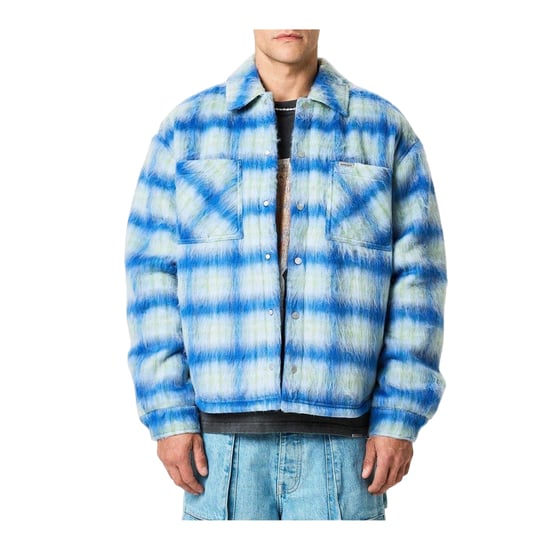 Represent Polyester overhemd met structuur voor heren (Elektrisch Blauw) - Image 4