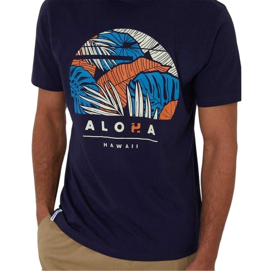 Threadbare Darwall Regular T-shirt voor heren (Marine) - Image 4