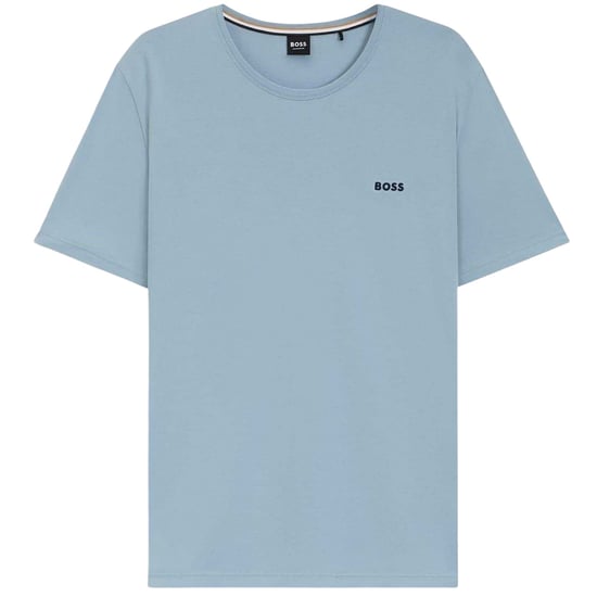 Boss Heren T-shirt met ronde hals en korte mouwen in mix-and-match-stijl (Blauw) - Image 1