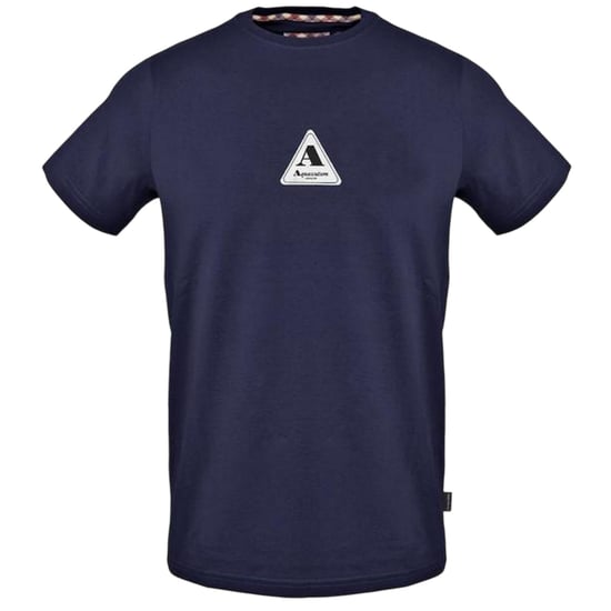 Aquascutum Heren-T-shirt met logo en ronde hals (Marine) - Image 1