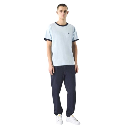 Pretty Green Mens Ringer Logo T-Shirt (Light Blue) - Image 3