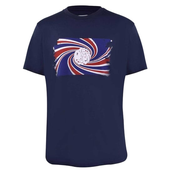 Pretty Green Mens Swirl Logo T-Shirt (Navy) - Image 1
