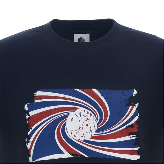 Pretty Green Mens Swirl Logo T-Shirt (Navy) - Image 3
