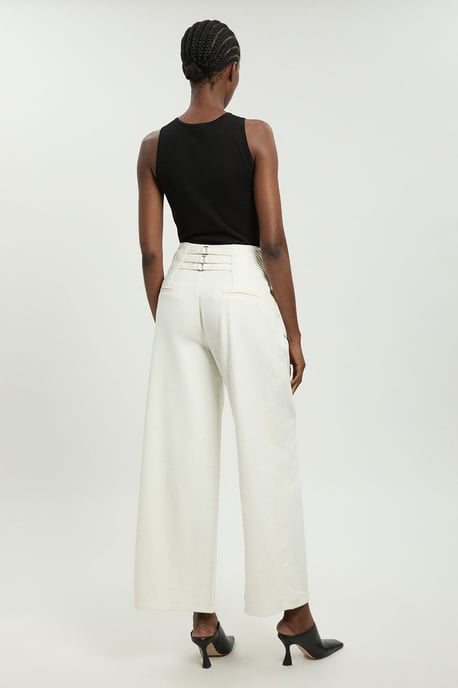 Denim Seam Detail Wide Leg Jean - Image 3