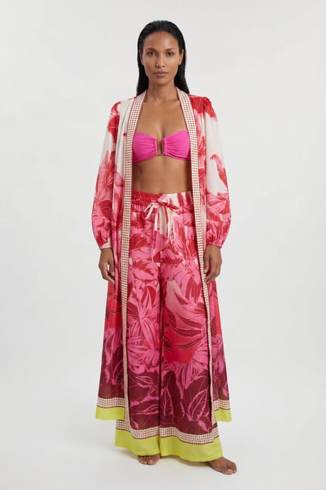 Printed Cotton Voile Beach Trousers - Image 4
