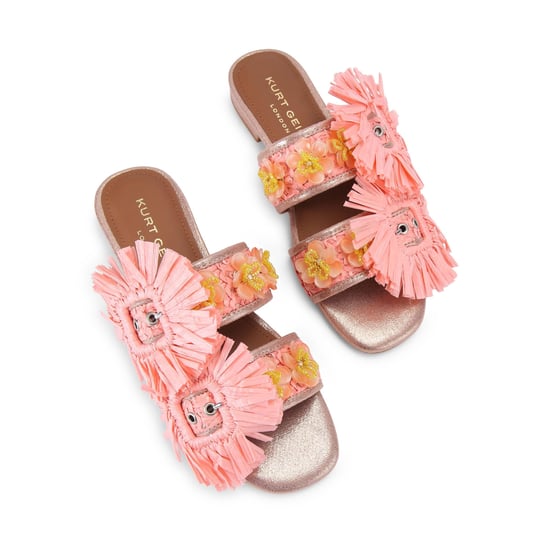 Kurt Geiger London Raffia Buckle Flat Sdl Sandals - Image 2