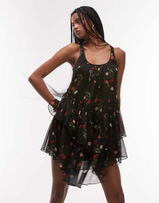 Allsaints rach dress in briar black - Image 1